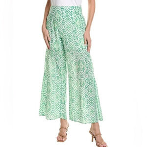 NWT Nanette Lepore Wide‎ Leg Pant, green Size XL